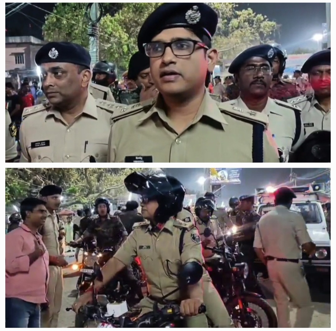 रामनवमी पर्व शांतिपूर्ण सम्पन्न करवाने के लिए जिला प्रशासन अलर्ट, खुद जिला के पुलिस कप्तान देर रात तक बाइक से किया पेट्रोलिंग