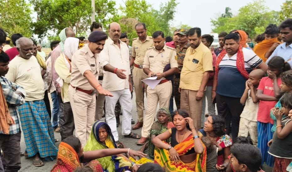 शमशेरनगर के पास सड़क दुर्घटना में एक युवक की मौत सड़क जाम